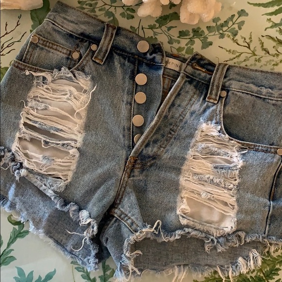 MINKPINK Denim Shorts | XS - Picture 1 of 6